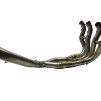 Pot echappement compatible avec Bmw S 1000 Rr 2009-2011, M3 Titanium Natural, Homologué et légal, système d'échappement complet, avec db killer amovible 