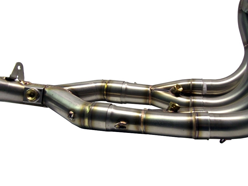 Pot echappement compatible avec Bmw S 1000 Rr 2009-2011, M3 Titanium Natural, Homologué et légal, système d'échappement complet, avec db killer amovible 