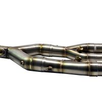 Pot echappement compatible avec Bmw S 1000 Rr 2009-2011, M3 Titanium Natural, Homologué et légal, système d'échappement complet, avec db killer amovible 
