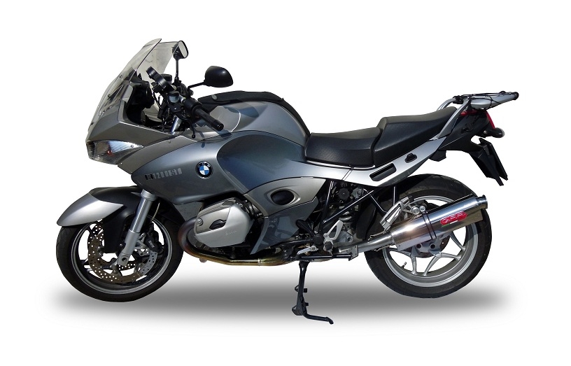 Pot echappement compatible avec Bmw R 1200 St -Rt 2003-2008, Trioval, Échappement légal, homologué,silencieux avec db killer amovible et tuyau de liaison spécifique 