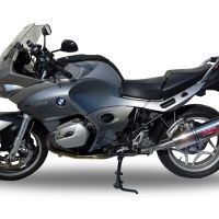 Pot echappement compatible avec Bmw R 1200 St -Rt 2003-2008, Trioval, Échappement légal, homologué,silencieux avec db killer amovible et tuyau de liaison spécifique 