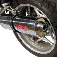 Pot echappement compatible avec Bmw R 1200 St -Rt 2003-2008, Trioval, Échappement légal, homologué,silencieux avec db killer amovible et tuyau de liaison spécifique 
