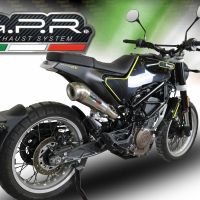 GPR exhaust compatible with  Husqvarna Vitpilen 401 2018-2019, Powercone Evo, Slip-on exhaust including removable db killer, link pipe and catalyst,  EPA-compliant 