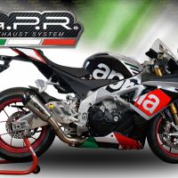 GPR pot echappement compatible avec  Aprilia Rsv4 1000 2015-2016, New Grand Prix Evo Titanium, Pot échappement racing, avec les tuyaux de liaison, article sans homologation 