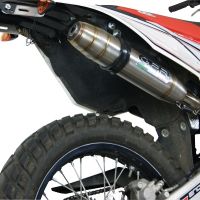 Pot echappement compatible avec Beta RR 125 Enduro Lc 4t 2010-2018, Deeptone Inox, Échappement légal, homologué,silencieux avec db killer amovible et tuyau de liaison spécifique 