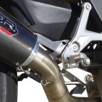 Pot echappement compatible avec Mv Agusta Rivale - Stradale 800 2014-2016, Albus Ceramic, Échappement légal, homologué,silencieux avec db killer amovible et tuyau de liaison spécifique 