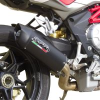 Pot echappement compatible avec Mv Agusta Brutale 800 Dragster 2013-2016, Furore Nero, Échappement légal, homologué,silencieux avec db killer amovible et tuyau de liaison spécifique 