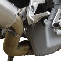 Pot echappement compatible avec Mv Agusta Brutale 800 Dragster 2013-2016, Albus Ceramic, Échappement légal, homologué,silencieux avec db killer amovible et tuyau de liaison spécifique 