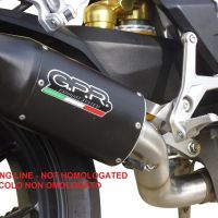 Pot echappement compatible avec Mv Agusta Brutale 800 2017-2020, Furore Evo4 Nero, Pot Echappement homologué pour les marchés non européens 