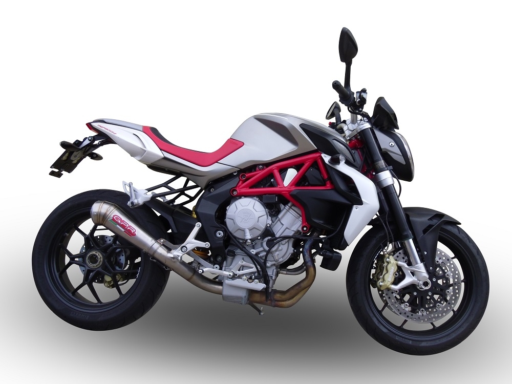 Pot echappement compatible avec Mv Agusta F3 800 2017-2020, Powercone Evo, Système complet homologué pour les marchés non européens 
