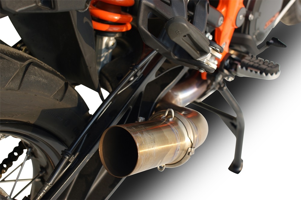 Pot echappement compatible avec Ktm LC 8 Super Adventure 1290 - S - R - T 2017-2020, Decatalizzatore, Suppresseur de cataliseu, décatalyseurr, article sans homologation 
