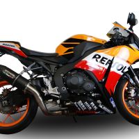 Pot echappement compatible avec Honda Cbr 1000 Rr 2014-2016, Furore Poppy, Échappement légal, homologué,silencieux avec db killer amovible et tuyau de liaison spécifique 