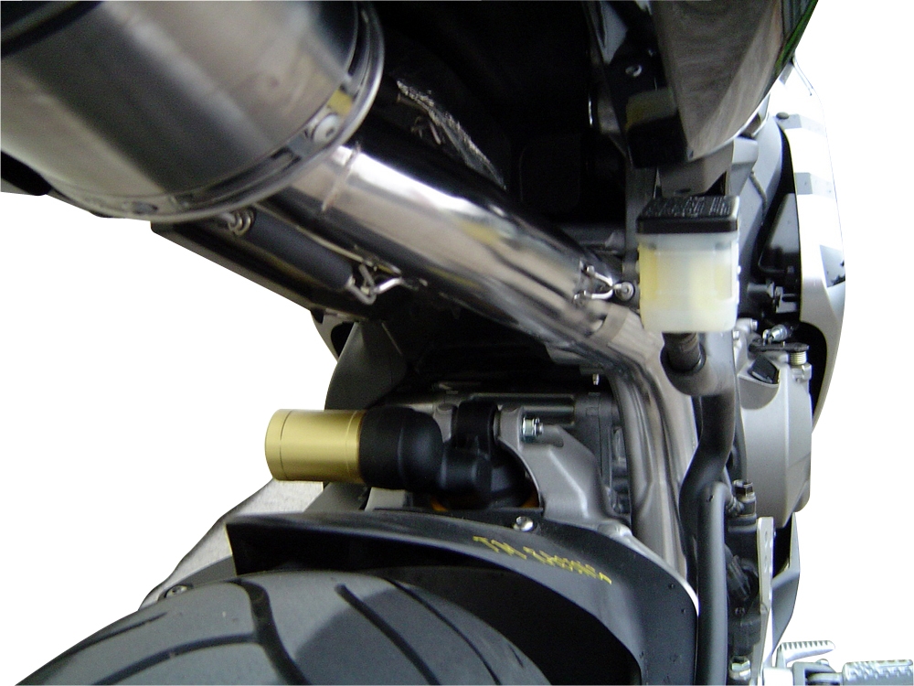 Pot echappement compatible avec Honda Cbr 1000 Rr 2004-2007, Deeptone Inox, Pot échappement racing, avec les tuyaux de liaison, article sans homologation 