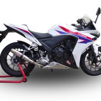 Pot echappement compatible avec Honda Cbr 500 R 2019-2022, Deeptone Inox, Échappement légal, homologué,silencieux avec db killer amovible et tuyau de liaison spécifique 