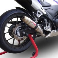Pot echappement compatible avec Honda Cbr 500 R 2019-2022, Deeptone Inox, Échappement légal, homologué,silencieux avec db killer amovible et tuyau de liaison spécifique 