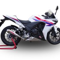 Pot echappement compatible avec Honda Cbr 500 R 2012-2016, Powercone Evo, Échappement légal, homologué,silencieux avec db killer amovible et tuyau de liaison spécifique 