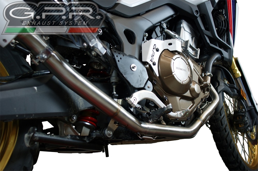 Pot echappement compatible avec Honda Crf 1000 L Africa Twin 2018-2020, Decatalizzatore, Suppresseur de cataliseu, décatalyseurr, article sans homologation 