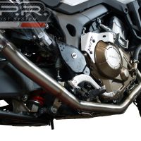 Pot echappement compatible avec Honda Crf 1000 L Africa Twin 2018-2020, Decatalizzatore, Suppresseur de cataliseu, décatalyseurr, article sans homologation 