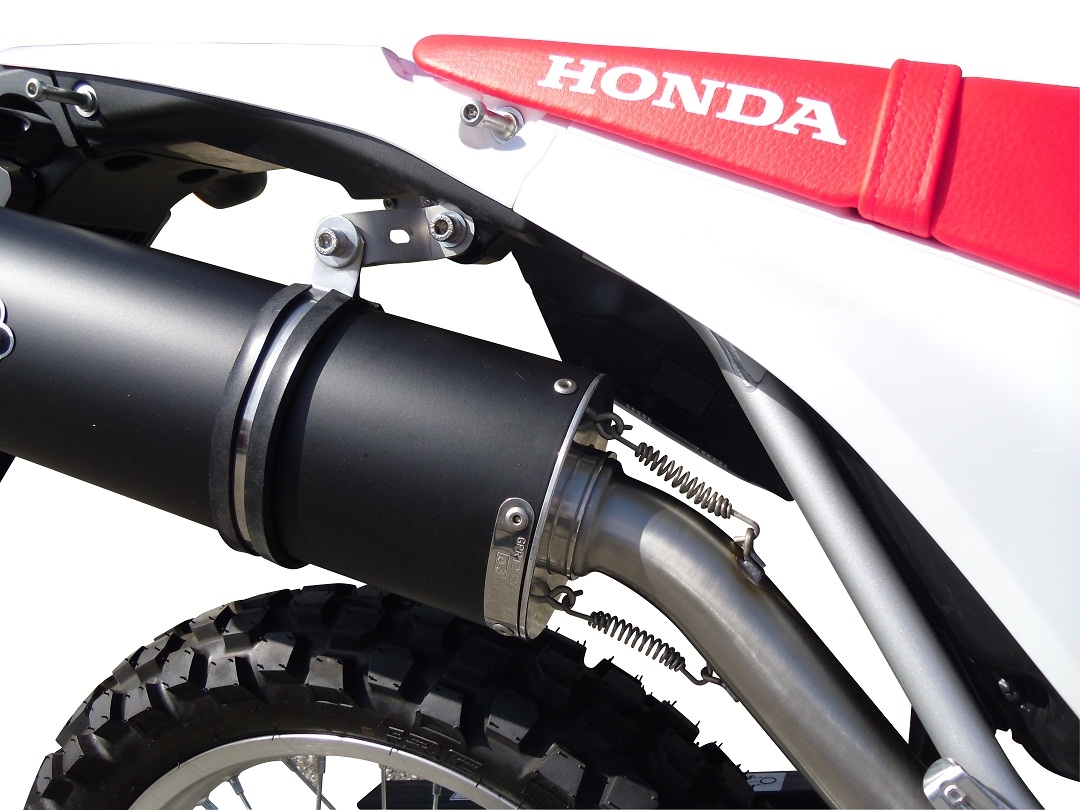 Pot echappement compatible avec Honda Crf 250 M 2013-2016, Albus Ceramic, Pot échappement complet, non légal pour les pays de l'UE, avec db killer amovible 