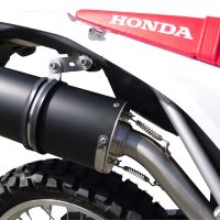 Pot echappement compatible avec Honda Crf 250 M 2013-2016, Albus Ceramic, Pot échappement complet, non légal pour les pays de l'UE, avec db killer amovible 