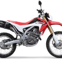 Pot echappement compatible avec Honda Crf 250 L - Rally 2017-2020, Furore Evo4 Nero, Pot Echappement homologué pour les marchés non européens 