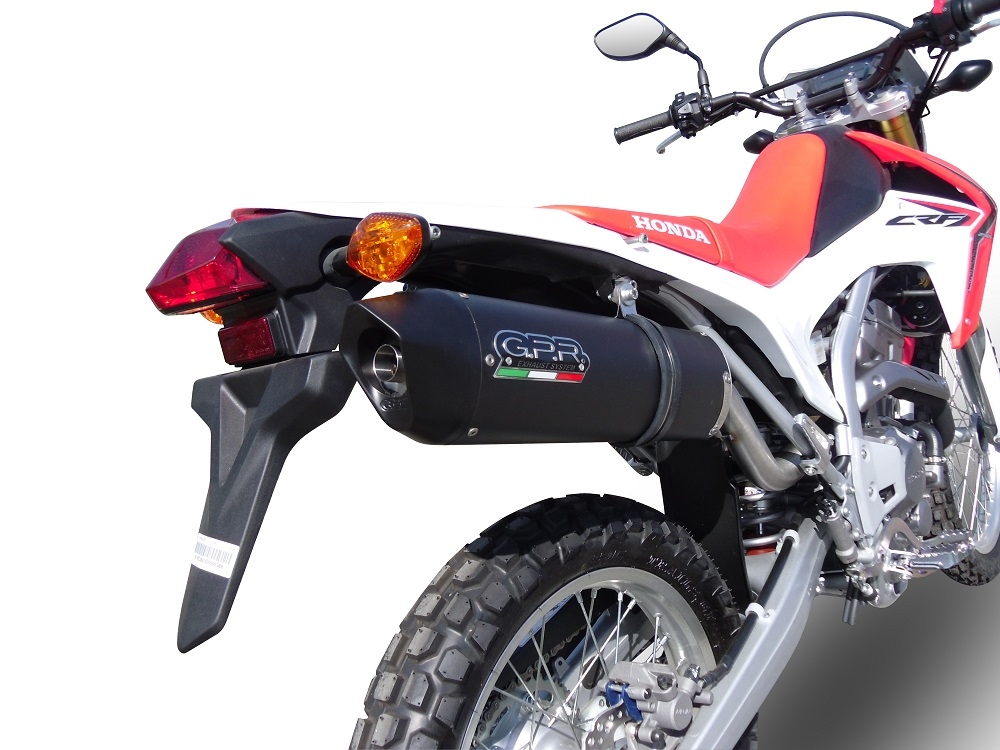 Pot echappement compatible avec Honda Crf 250 L - Rally 2017-2020, Furore Evo4 Nero, Pot Echappement homologué pour les marchés non européens 