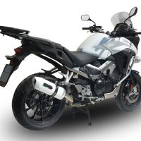 Pot echappement compatible avec Honda Crossrunner 800 Vfr 800 X 2015-2016, Albus Ceramic, Échappement légal, homologué,silencieux avec db killer amovible et tuyau de liaison spécifique 