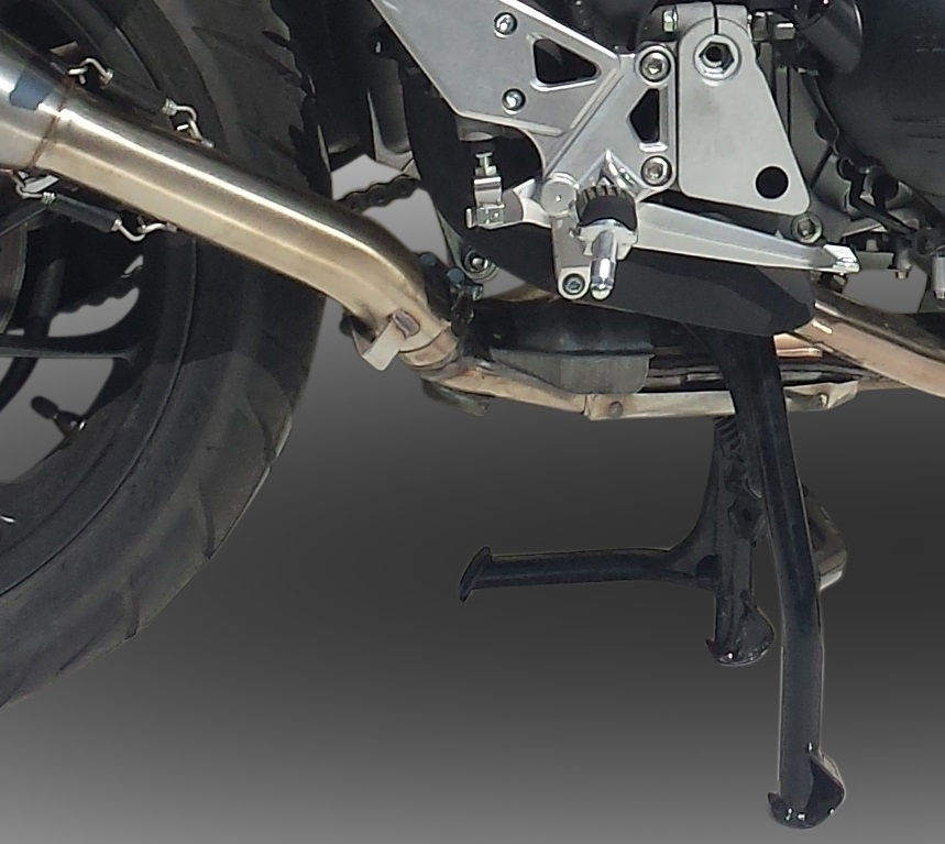 Pot echappement compatible avec Honda Crossrunner 800 Vfr 800 X 2015-2016, Albus Ceramic, Échappement légal, homologué,silencieux avec db killer amovible et tuyau de liaison spécifique 
