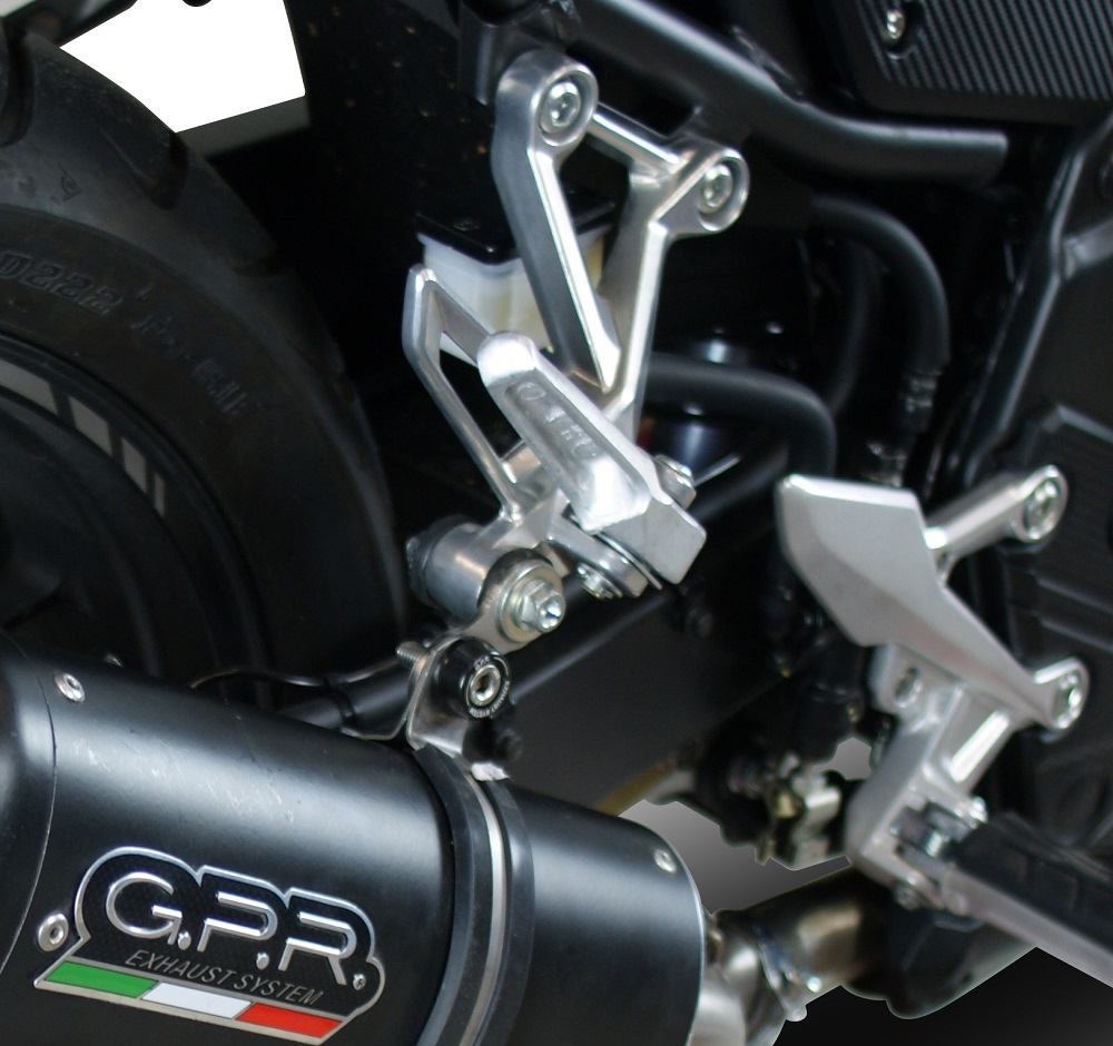 Pot echappement compatible avec Honda Cb 500 F 2019-2020, Deeptone Inox, Échappement légal, homologué,silencieux avec db killer amovible et tuyau de liaison spécifique 