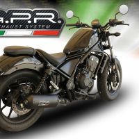 Pot echappement compatible avec Honda Cmx 500 Rebel 2017-2020, Ghisa , Échappement légal, homologué,silencieux avec db killer amovible et tuyau de liaison spécifique 