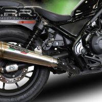 Pot echappement compatible avec Honda Cmx 500 Rebel 2017-2020, Powercone Evo, Échappement légal, homologué,silencieux avec db killer amovible et tuyau de liaison spécifique 
