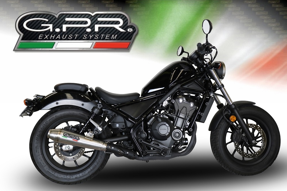 Pot echappement compatible avec Honda Cmx 500 Rebel 2017-2020, Ultracone, Échappement légal, homologué,silencieux avec db killer amovible et tuyau de liaison spécifique 