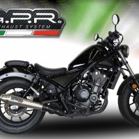 Pot echappement compatible avec Honda Cmx 500 Rebel 2017-2020, Ultracone, Échappement légal, homologué,silencieux avec db killer amovible et tuyau de liaison spécifique 