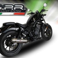 Pot echappement compatible avec Honda Cmx 500 Rebel 2017-2020, Ultracone, Échappement légal, homologué,silencieux avec db killer amovible et tuyau de liaison spécifique 