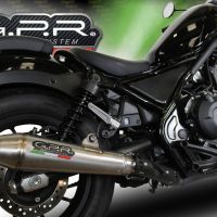 Pot echappement compatible avec Honda Cmx 500 Rebel 2017-2020, Ultracone, Échappement légal, homologué,silencieux avec db killer amovible et tuyau de liaison spécifique 
