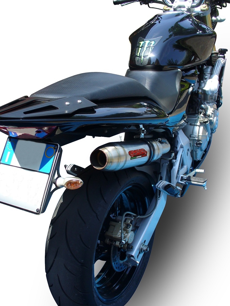Pot echappement compatible avec Honda Hornet Cb 600 F 2003-2006, Deeptone Inox, Échappement légal, homologué,silencieux avec db killer amovible et tuyau de liaison spécifique 