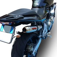 Pot echappement compatible avec Honda Hornet Cb 600 F 2003-2006, Deeptone Inox, Échappement légal, homologué,silencieux avec db killer amovible et tuyau de liaison spécifique 