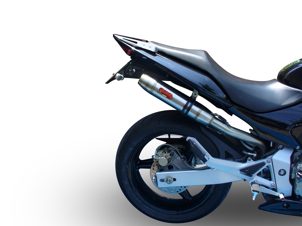 Pot echappement compatible avec Honda Hornet Cb 600 F 2003-2006, Deeptone Inox, Échappement légal, homologué,silencieux avec db killer amovible et tuyau de liaison spécifique 