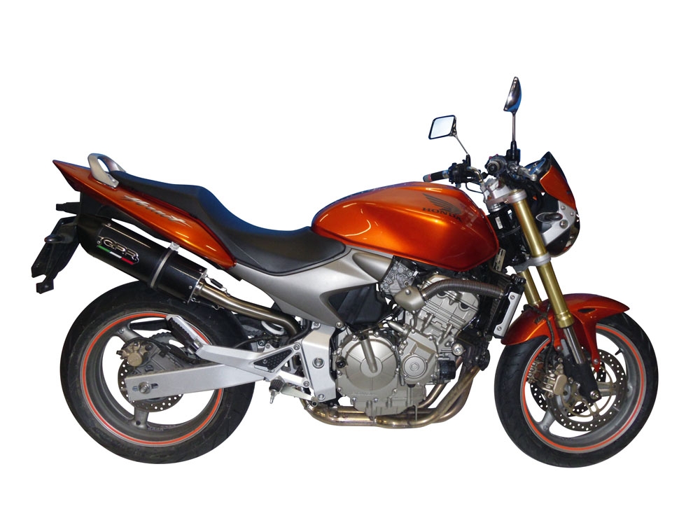 Pot echappement compatible avec Honda Hornet Cb 600 F 1998-2002, Furore Nero, Échappement légal, homologué,silencieux avec db killer amovible et tuyau de liaison spécifique 