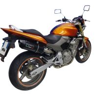 Pot echappement compatible avec Honda Hornet Cb 600 F 1998-2002, Furore Nero, Échappement légal, homologué,silencieux avec db killer amovible et tuyau de liaison spécifique 