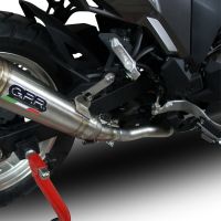 GPR pot echappement compatible avec  Kawasaki Versys-X 300 2017-2021, Powercone Evo, Échappement légal, homologué,silencieux avec catalyseur, db killer amovible et tuyau de liaison spécifique 