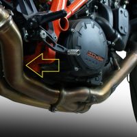 Pot echappement compatible avec Ktm Super Duke 1290 R 2014-2016, Decatalizzatore, Suppresseur de cataliseu, décatalyseurr, article sans homologation 