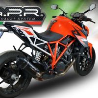 Pot echappement compatible avec Ktm Super Duke 1290 R 2017-2019, Furore Evo4 Nero, Échappement légal, homologué,silencieux avec db killer amovible et tuyau de liaison spécifique 