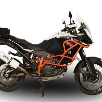 Pot echappement compatible avec Ktm Lc 8 Adventure 1050 2015-2016, Albus Ceramic, Échappement légal, homologué,silencieux avec db killer amovible et tuyau de liaison spécifique 