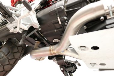 Pot echappement compatible avec Moto Guzzi V85 TT 2019-2020, Decatalizzatore, Suppresseur de cataliseu, décatalyseurr, article sans homologation 