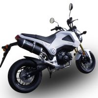 Pot echappement compatible avec Honda Msx - Grom 125 2013-2017, Furore Nero, Pot echappement racing, ligne complet, fourni avec collecteur spécifique, article sans homologation 