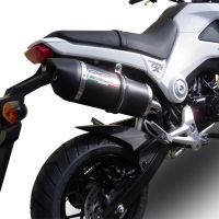 Pot echappement compatible avec Honda Msx - Grom 125 2018-2020, Furore Nero, Échappement légal, homologué,silencieux avec db killer amovible et tuyau de liaison spécifique 