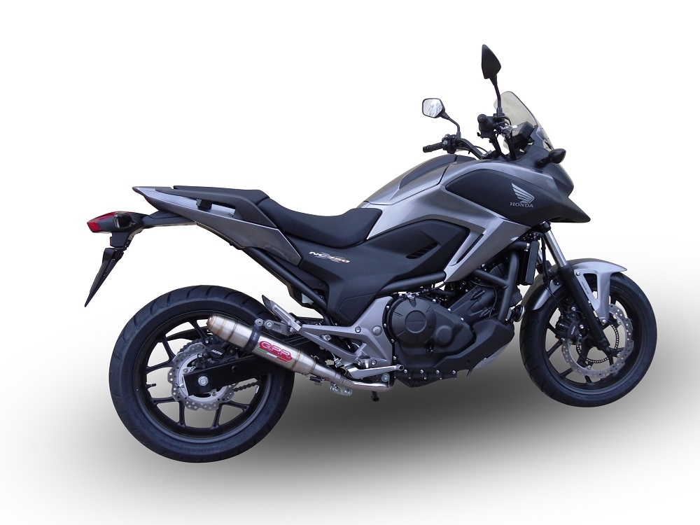 Pot echappement compatible avec Honda Nc 750 X - S Dct 2017-2020, Deeptone Inox, Échappement légal, homologué,silencieux avec db killer amovible et tuyau de liaison spécifique 