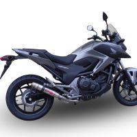 Pot echappement compatible avec Honda Nc 750 X - S Dct 2017-2020, Deeptone Inox, Échappement légal, homologué,silencieux avec db killer amovible et tuyau de liaison spécifique 