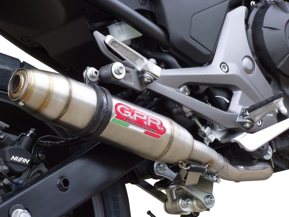 Pot echappement compatible avec Honda Nc 750 X - S Dct 2017-2020, Deeptone Inox, Échappement légal, homologué,silencieux avec db killer amovible et tuyau de liaison spécifique 